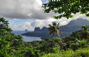 Mountains and views in Sao Tome, Africa