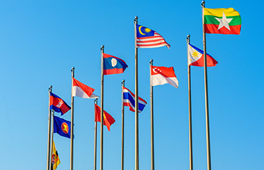 Flags of the Association of Southeast Asian Nations or ASEAN for short